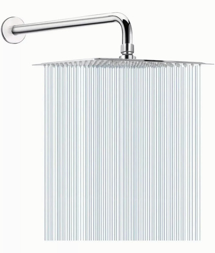 Regadera de ducha BEX 09H-150514 cuadrado color plateado espejo brillante 