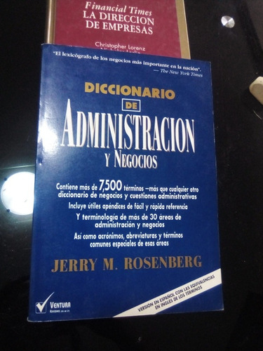 Diccionario De Administracion Y Negocios Jerry M Rosenberg