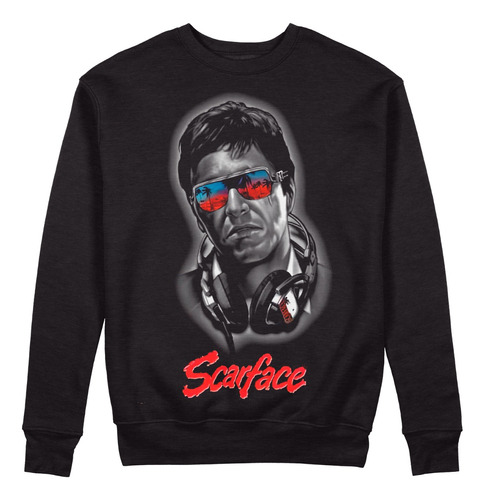 Sudadera Scarface, Unisex Cuello Redondo 01