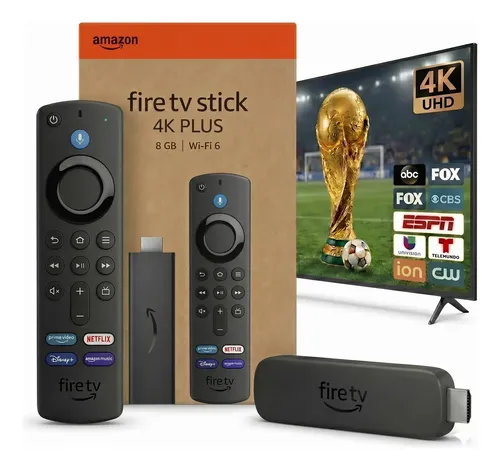 新品未使用Amazon Fire TV Stick 4K Plus Amazon Fire TV Stick 4k Plus Stick Wi-fi-6 Com Alexa Por Voz Preto