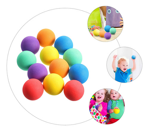 24 Bolas Antiestrés Divertidas, Pequeñas Y Coloridas, Esponj