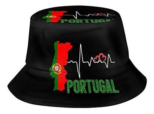 Divertido Sombrero De Cubo Con Bandera De Portugal, Gorra De