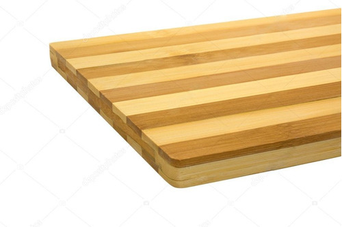 Tabla Para Cortar De Bambú Grande 28x38cm Cocina 3082934 Bamboo Rayas (36x26x2cm)