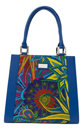 Bolsa Yaab Pineda Covalin Santuario Cactáceas Color Índigo