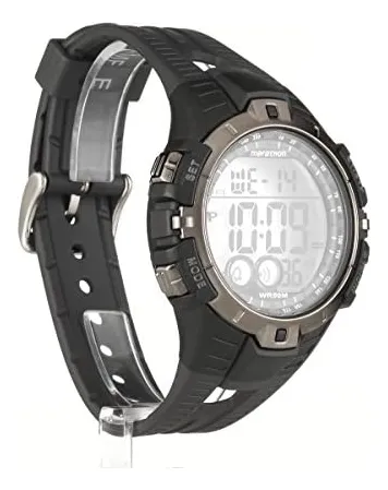Timex Mens Marathon By Timex 46 Mm Reloj Negro Correa Cuotas