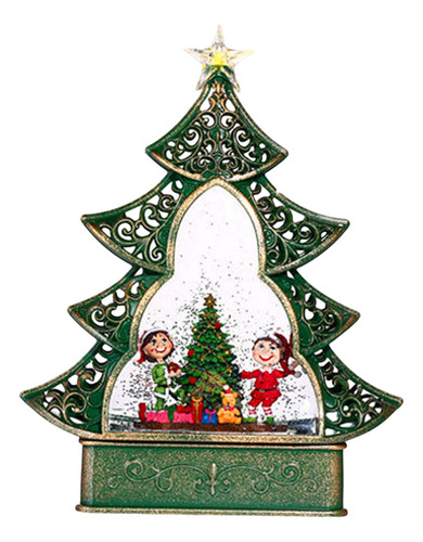 Caja Musical De Navidad Con Luces Brillantes Y Duende