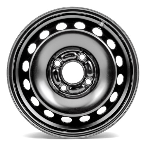 Imagen 3 de 7 de Llanta De Acero 5.5 X 14 - (pintada Negra) Ford Fiesta Kinet