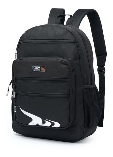 Mochila Masculina Reforçada Espaçosa Bolsa Esportiva Casual Cor Preto Desenho do tecido Liso