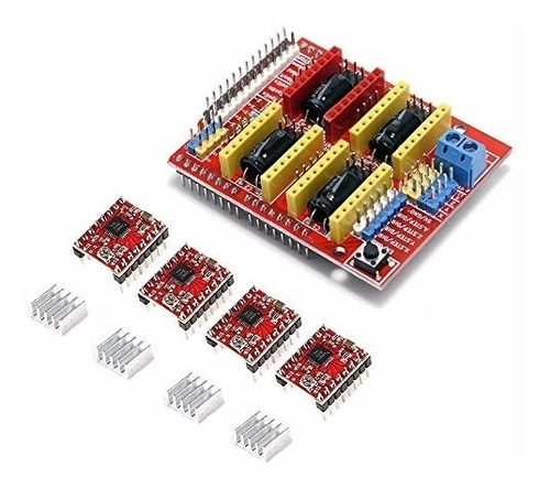 Kit Para Impresora 3d Arduino Shield + 4pcs A4988