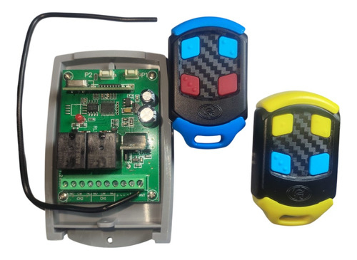 Receptor Control Remoto + 2 Transmisores Nova 4 Canales