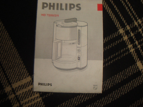 Manual Cafetera Philips Hd 7200/2/4 Sin Envios