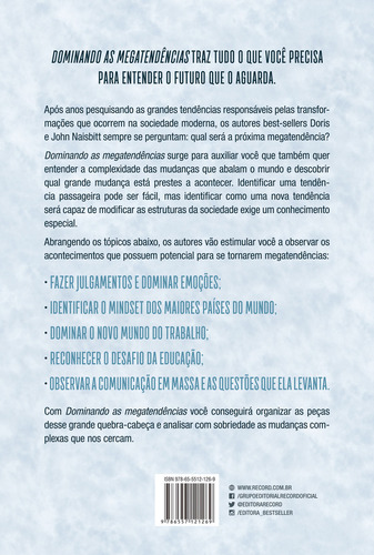 Dominando As Megatendências, De Doris Naisbitt. Editorial Bestseller, Tapa Mole En Português, 2021
