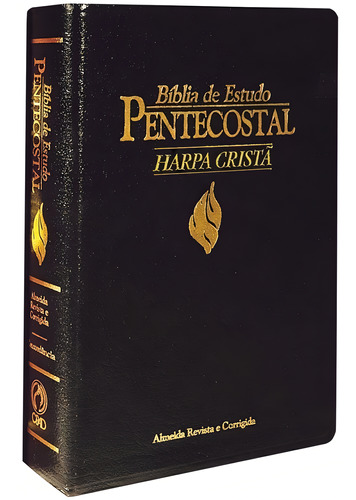 Biblia De Estudo Pentecostal Com Harpa Cristã Media Preta