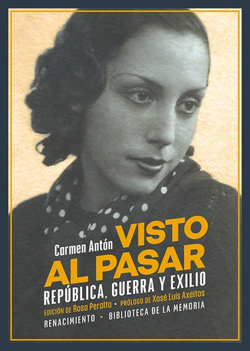 Libro Visto Al Pasar - Anton, Carmen