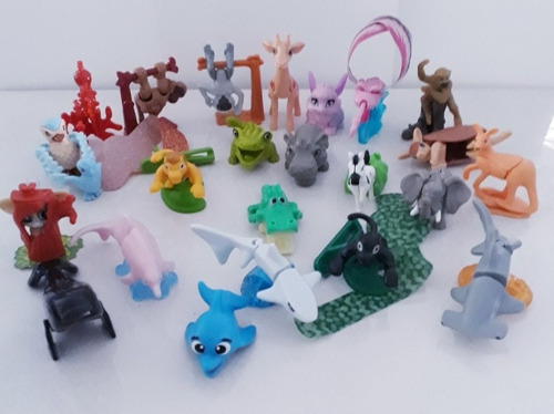Set Figuras De Animalitos Natoons De Huevo Kinder. C4