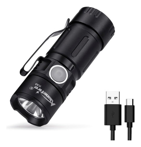 Linterna Led Mini Recargable Usb 5 Modos Impermeable