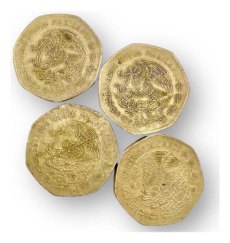 Lote 8 Monedas De 10 Pesos Hidalgo Todos Diferentes Años (Usado)