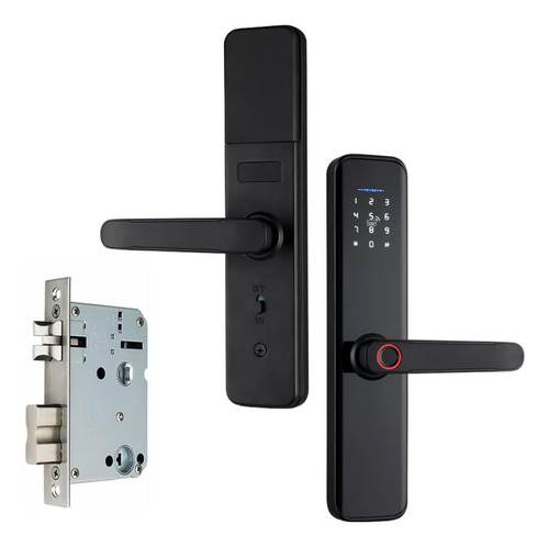 Cerradura Para Exterior Interperie Resistente Al Agua Con Wifi App Tuya Smart Life Digital Biometrica Huella Manija Inteligente Seguridad A Distancia Bluetooth Seguro