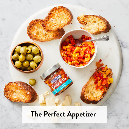 Cubierta De Bruschetta De Pimiento Asado 198 Gramos Paquete