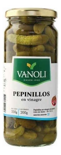 Pepinos Agridulces Dieteticos Vanoli X 330g