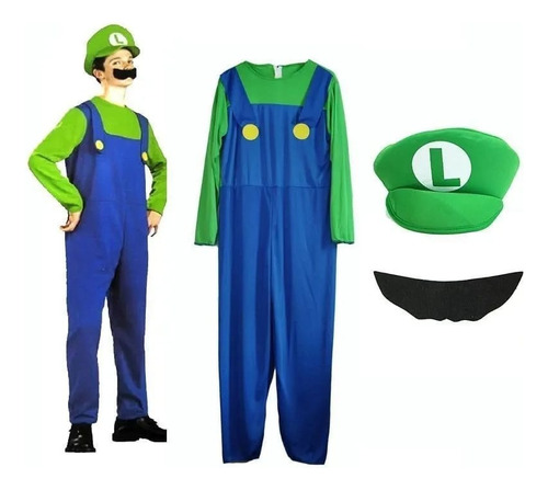Disfraz  Mario Bros Y Disfraz De Luigi Para Niños