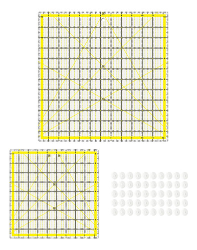Bsgogo Regla Acolchado Anillo Antideslizante Cuadrada Para