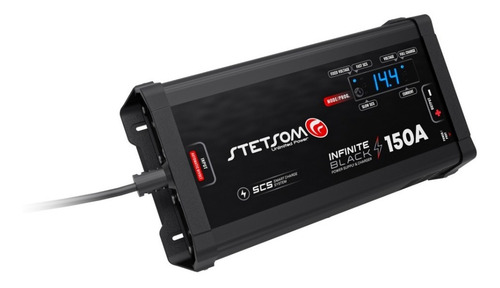 Fonte Carregador STETSOM Infinite 150a Amperes Som Automotivo Para Caixa Bob Som Carro Paredão 12v Bivolt Carregador Partida Bateria Bancada Teste Alimentação Fita Led câmera CFTV Dynamic Smart Cooler