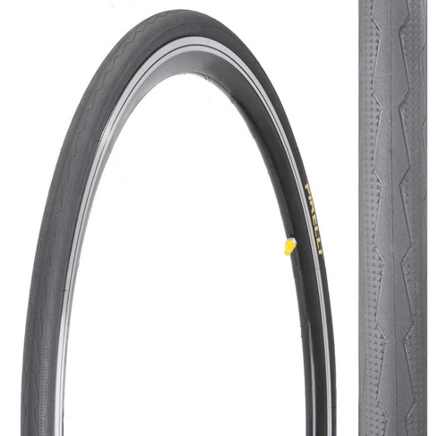 Llanta De Bicicleta Pirelli Tornado Alfa 700x25c Alambre Color Negro/Amarillo