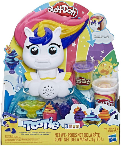 Play Doh Tootie El Unicornio Set De Helados Masas E5376