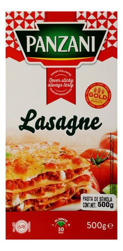 Panzani pasta Lasagna 500g