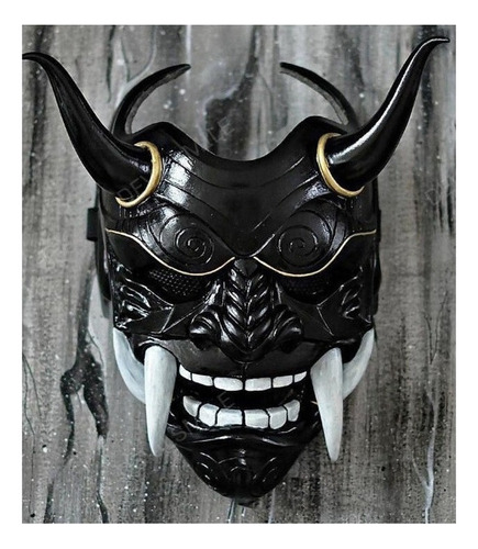 Máscara Do Diabo Hannya Demon Oni Samurai Noh Kabuki Prajna