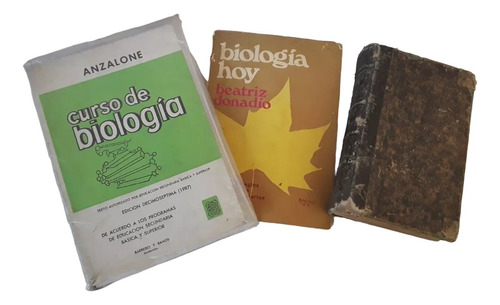 Lote 3 Libros De Biología 3. Anzalone.donadio.ribera.