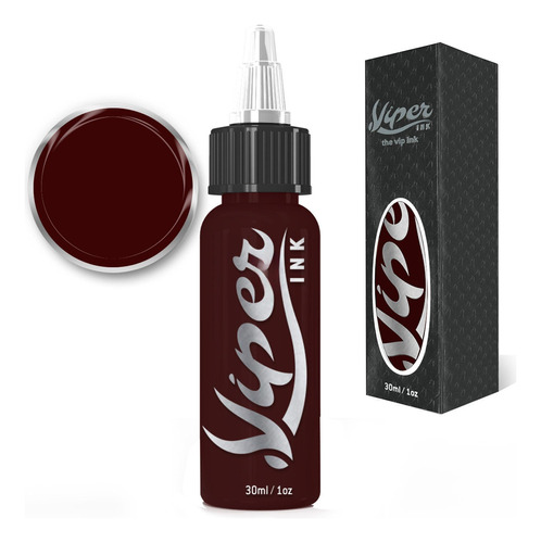 Tinta De Tatuagem Viper Ink Tinta Para Tatuagem Cor Vermelho Cereja Do 30ml