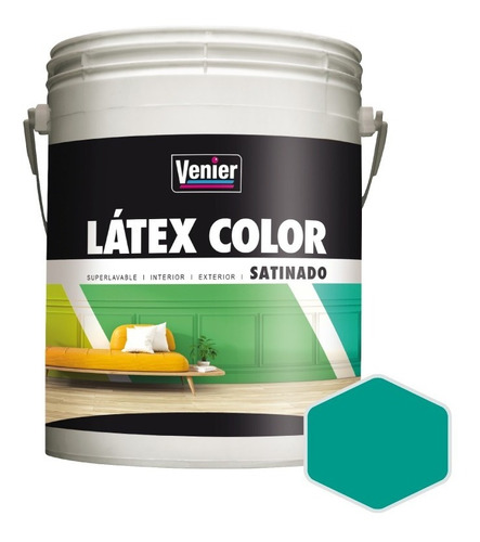 Látex Color Venier Interior/exterior Satinado | 1 Litro