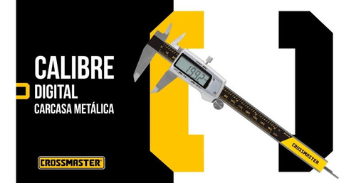 Imagen 3 de 5 de Calibre Digital De Metal Carcasa Metalica 150mm Crossmaster