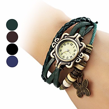 Relógio De Pulso Pulseira Feminina Com Pingente De Coração