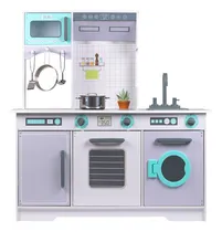 Comprar Kids House Cocina de Madera con Accesorios Grand Classic Chef, Cocinita de Juguete para Niños, Color Blanco, Incluye Set de Ollas para Cocinar, Acabados de Lujo