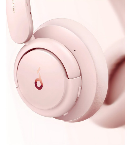 Fones De Ouvido Com Cancelamento De Ruído Soundcore By Anker Life Q30, Rosa Claro, Rosa Claro Rosa