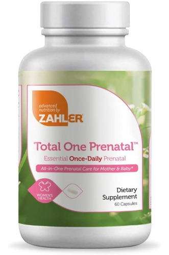 Vitaminas Prenatales Zahler 60cp - Unidad a $4776