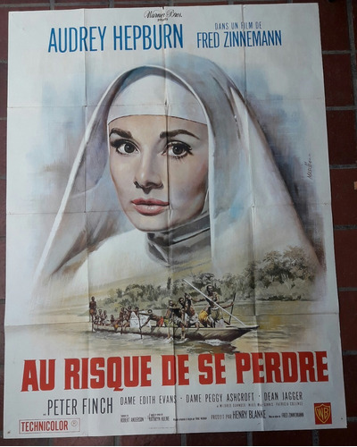 Afiche Original- Historia De Una Monja Audrey Hepburn-  