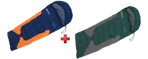 Kit Saco 2 De Dormir C Capuz Freedom -1,5ºc À -3,5ºc Nautika