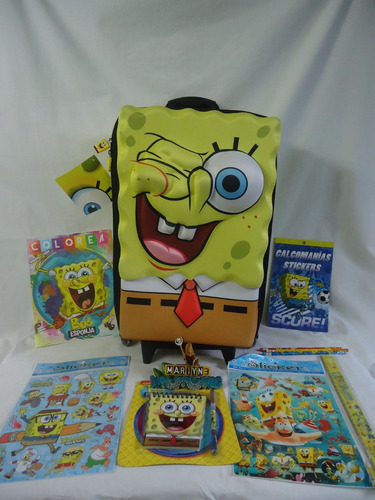 Mochila Bob Esponja Caparazon En 3d Carro De Alumninio Atm