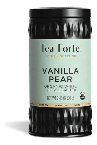 Tea Forte Té Blanco Vainilla Y Pera, 2.46 Oz, 35-50 Tazas