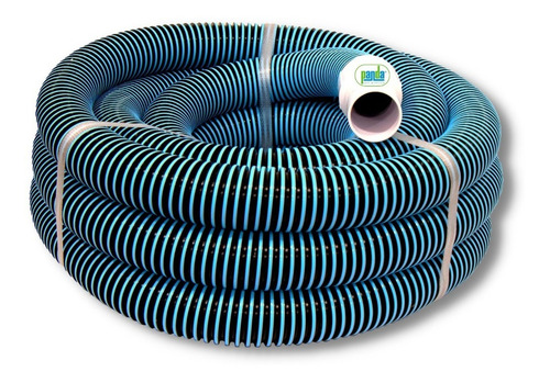 Manguera Flexible 12 Metros Panda Para Aspirar Piscinas Color Azul