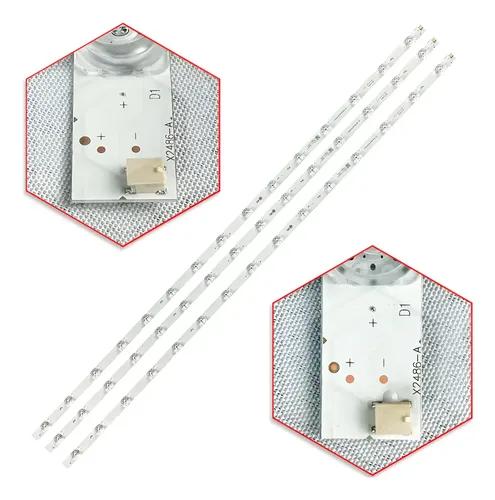Bande LED Compatible Chiq U55H7A U55H7SX PTV55G70 - Kit 3 Pièces Pour TV 55 Pouces