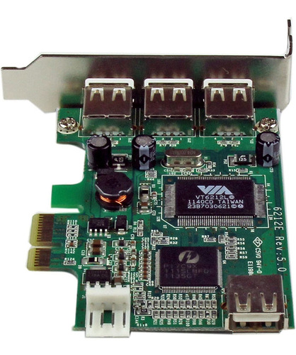 Startech.com Tarjeta Usb De 4 Puertos Pci Express De Perfil