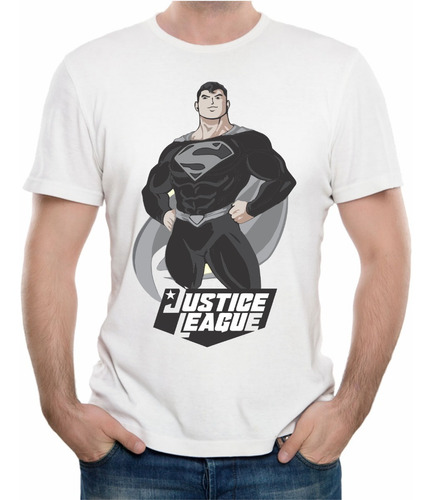 Playera Superman Negro Snyder Cut Justice League