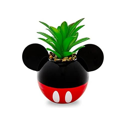 Disney Mickey Mouse Mini Maceta De Cerámica De 3 Pulga...