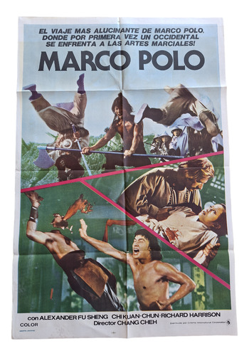 Poster Afiche Cine Antiguo Artes Marciales Marco Polo *