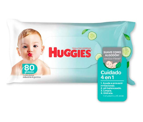 Toallas Huggies One & Done 80 Toallitas Húmedas